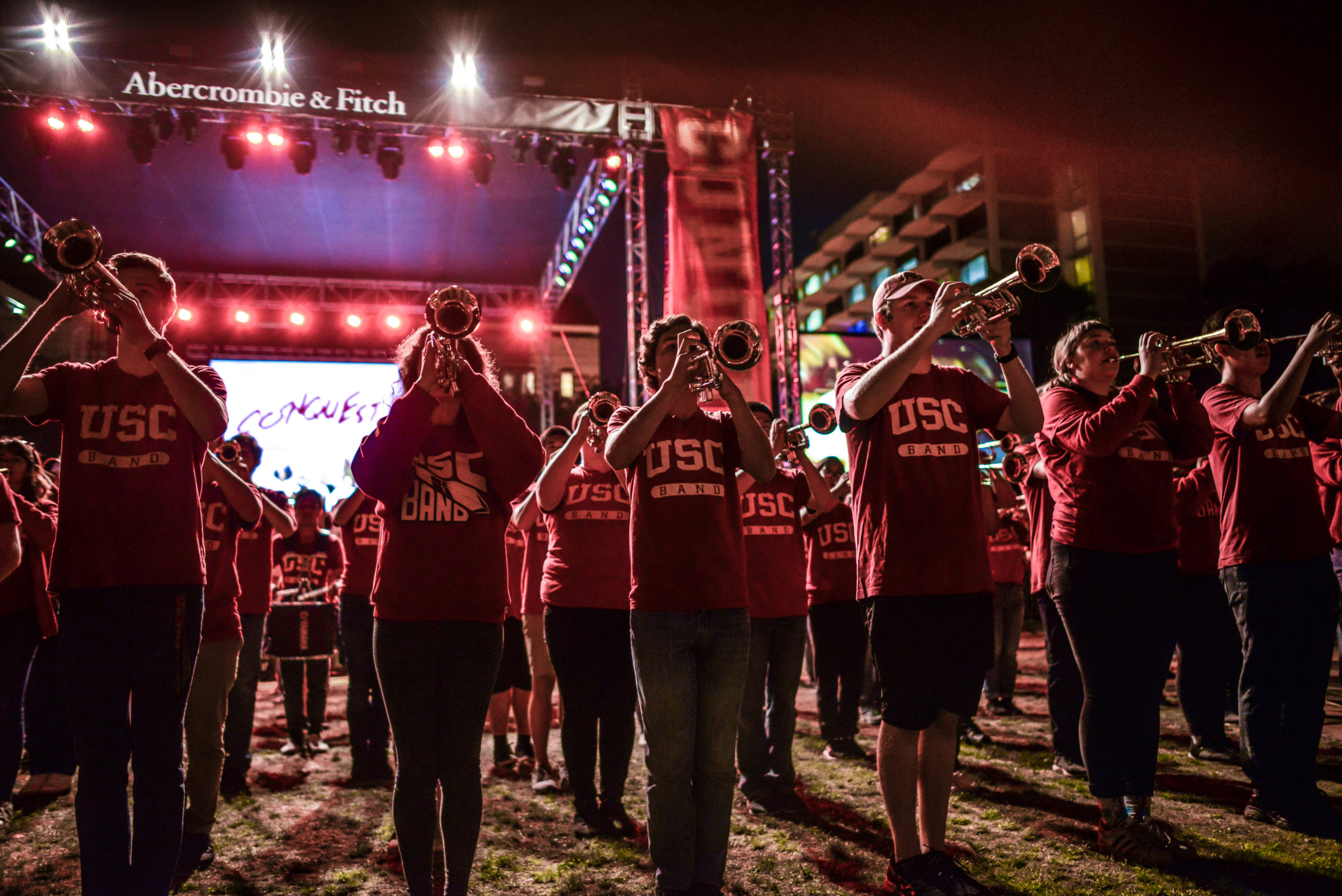 Marking band performing at concert